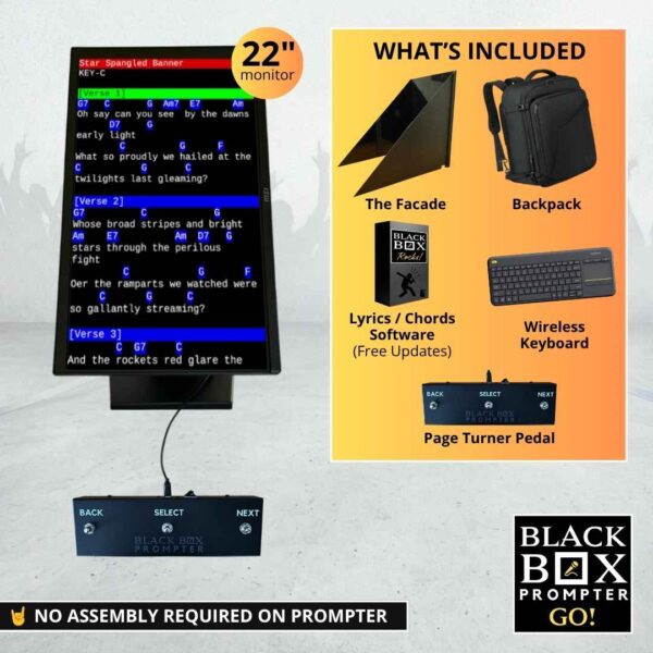 22" Prompter GO! Bundle with Facade