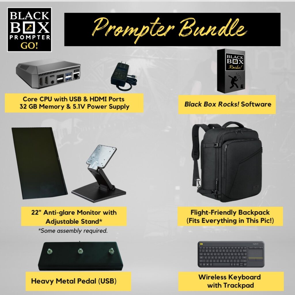 Prompter GO! Bundle with Backpack