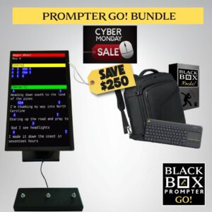 BLACK BOX Prompter GO! Bundle with Backpack