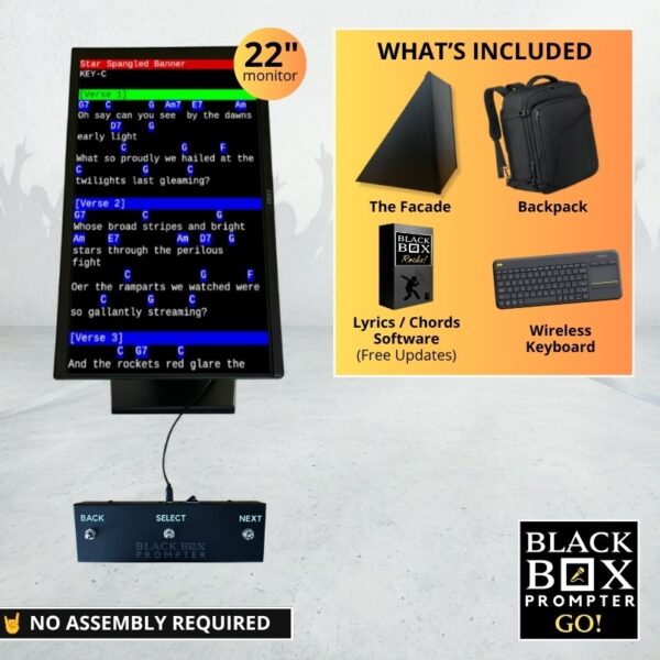 GO! Prompter (22") Bundle with Backpack & Facade