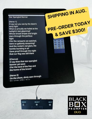 BLACK BOX PROMPTER DUO