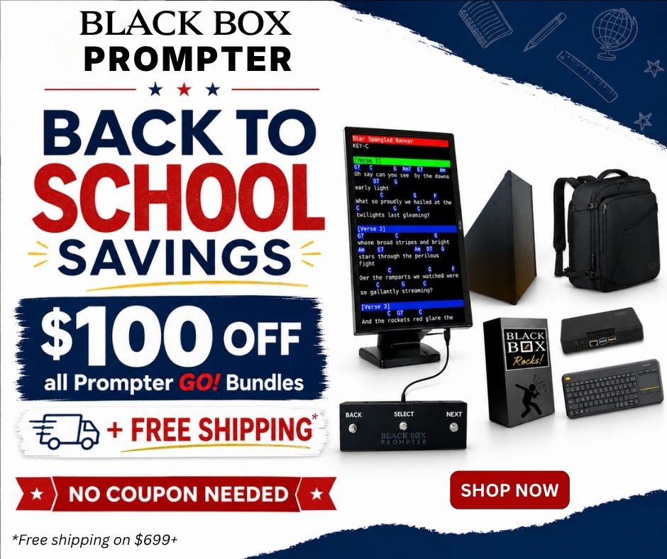 Promo - Back to School ($100 off Prompter GO! Bundles)