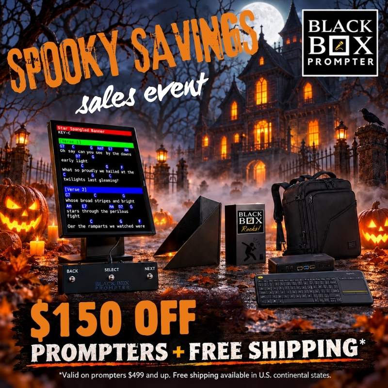 Spooky Sale: $150 Off all Prompters